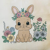 Stickdatei Hase 2 mit Blumen Set 2513 - Sewando