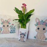 Stickdatei Hase 1 mit Blumen Set 2513 - Sewando