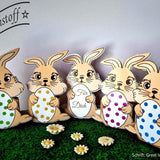 Plotterdatei - Osterhase Ostern - Inkl. 30 x Digipaper - SVG - DXF - Sewando