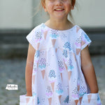 Schnittmuster Crossover Dress - Kleid BEAMER Version - Gr. 56 - 164 - Sewando