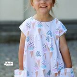 Schnittmuster Crossover Dress - Kleid BEAMER Version - Gr. 56 - 164 - Sewando