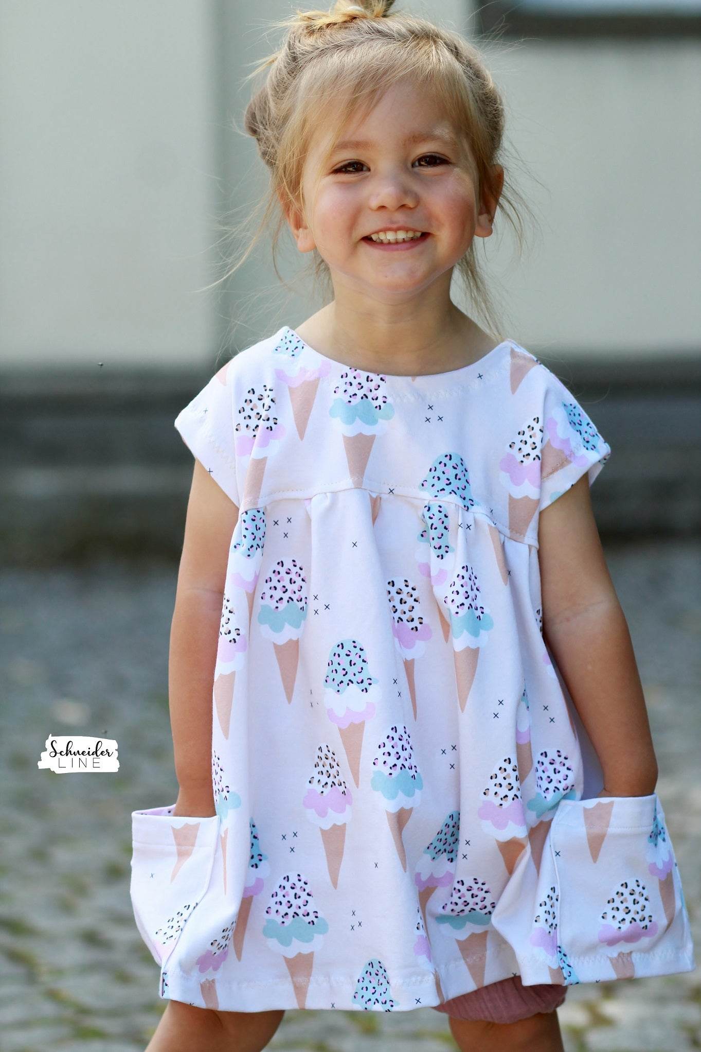 Schnittmuster Crossover Dress - Kleid BEAMER Version - Gr. 56 - 164 - Sewando