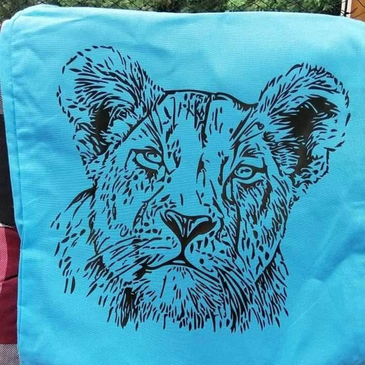 Plotterdatei - Großkatze - Löwin - SVG - DXF - Datei - Sewando