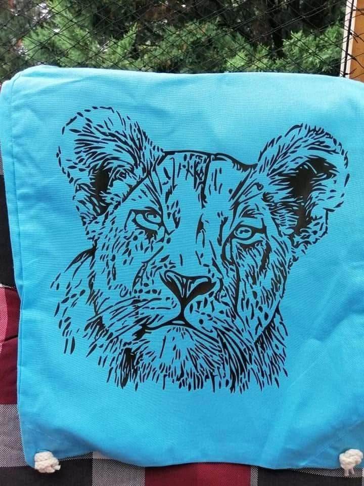 Plotterdatei - Großkatze - Löwin - SVG - DXF - Datei - Sewando