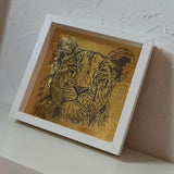 Plotterdatei - Großkatze - Löwin - SVG - DXF - Datei - Sewando