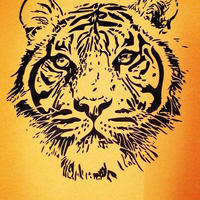 Plotterdatei - Tiger - cool - SVG - DXF - PNG - Jpeg - Datei - Sewando