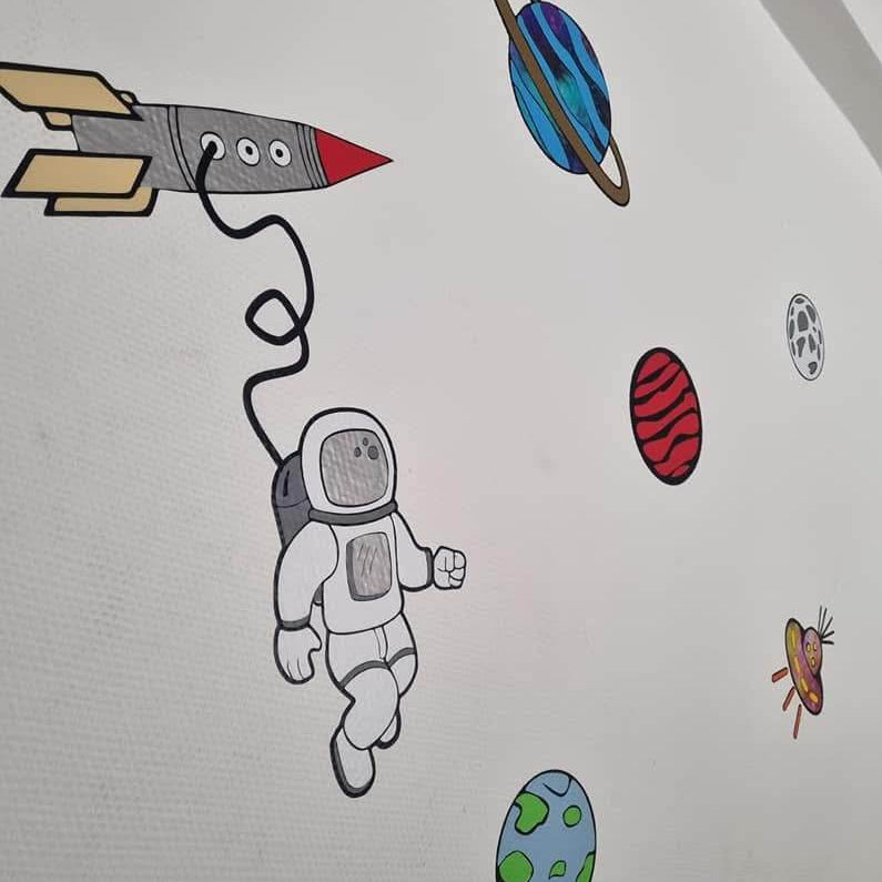 Plotterdatei - Weltraum - Astronaut - SVG - DXF - Weltall - Planeten - Raumfahrt - Sewando
