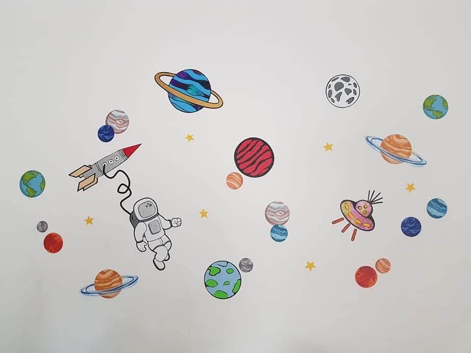 Plotterdatei - Weltraum - Astronaut - SVG - DXF - Weltall - Planeten - Raumfahrt - Sewando