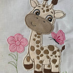 Stickdatei Doodle Giraffe 2 Applikation 3 Größen Set 735 - Sewando