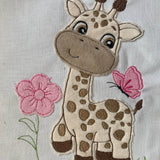 Stickdatei Doodle Giraffe 2 Applikation 3 Größen Set 735 - Sewando