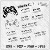 Plotterdatei - Gaming - Gamer - Zocker - SVG - DXF - Datei - PNG - JPEG - Sewando