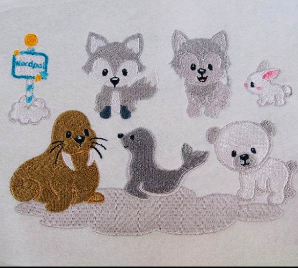 Stickdatei Tiere am Nordpol Set 142 - Sewando