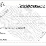 Plotterdatei - Daumenabdruck - Daumen - Fingerprint - SVG - DXF - Dedektiv - Sewando