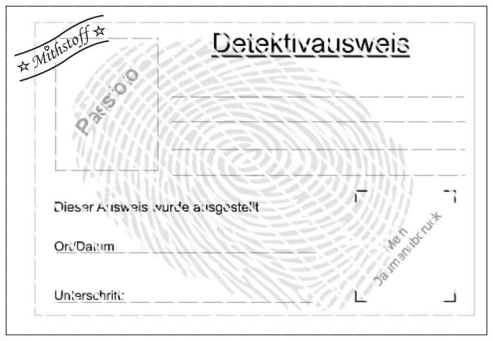 Plotterdatei - Daumenabdruck - Daumen - Fingerprint - SVG - DXF - Dedektiv - Sewando
