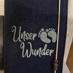 Stickdatei Baby Füße, Zeit für Wunder Herz 625 - Sewando