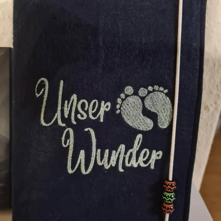 Stickdatei Baby Füße, Zeit für Wunder Herz 625 - Sewando