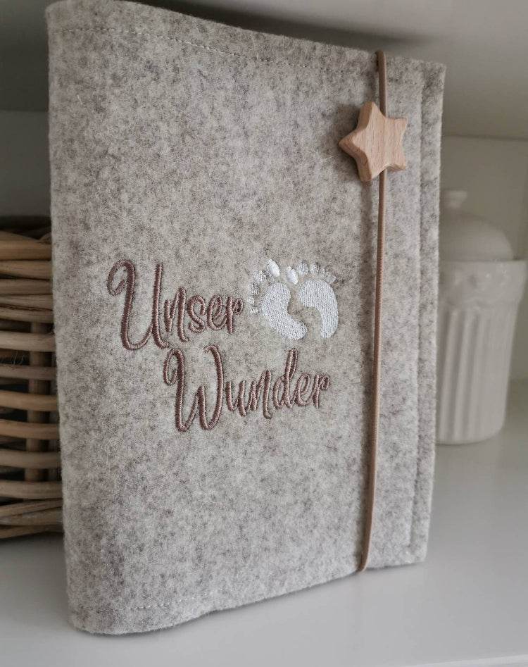 Stickdatei Baby Füße, Zeit für Wunder Herz 625 - Sewando