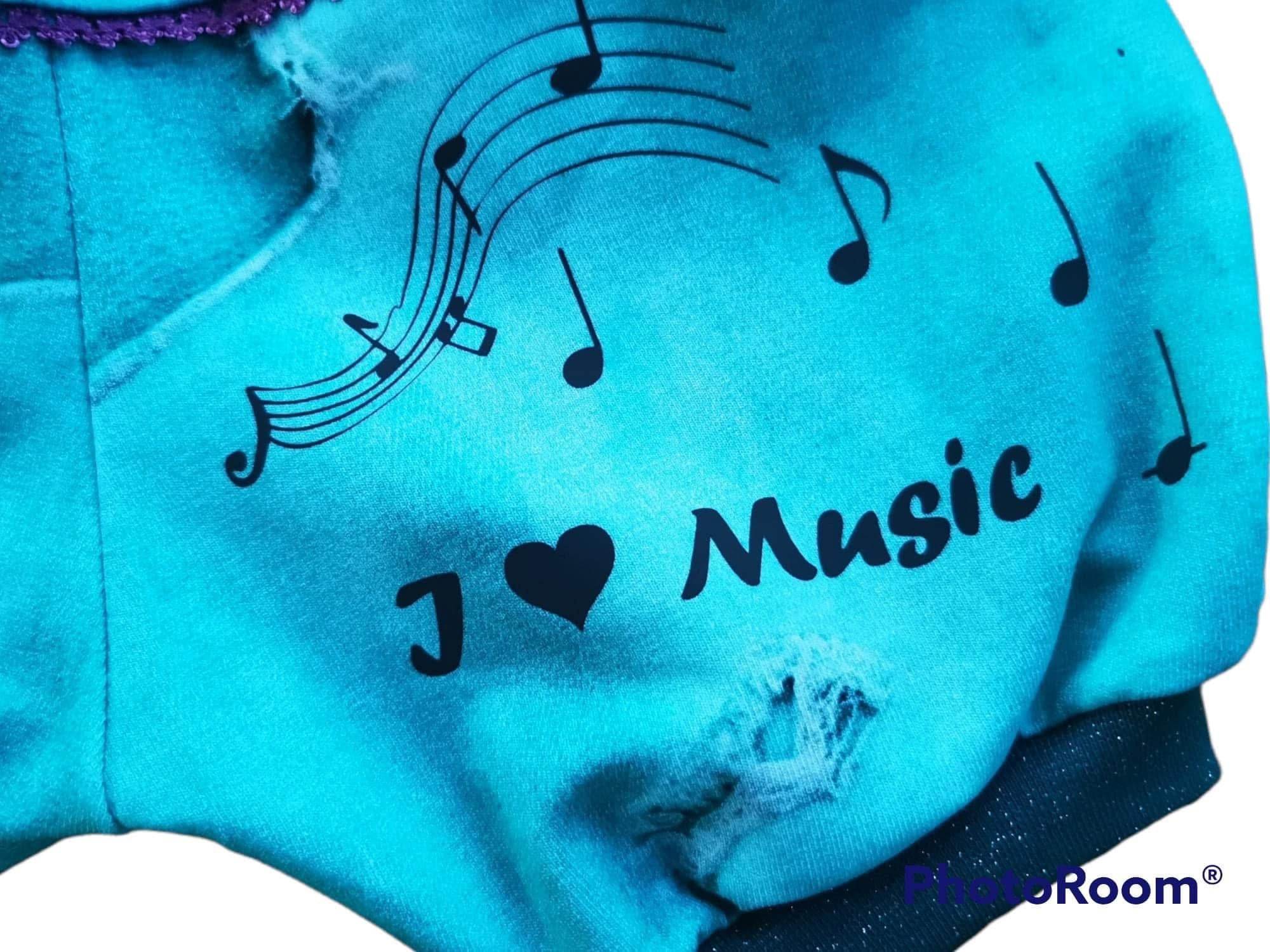 Plotterdatei - I Love Music - Musik - Noten - SVG - DXF - Datei - PNG - JPEG - Sewando
