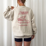 Weihnachtliche Plotterdatei Coming Home for Christmas – Truck mit Wollknäueln und Stricknadeln im Line Art Stil. Perfekt für Christmas Sweater & DIY-Projekte für Strickfans.“