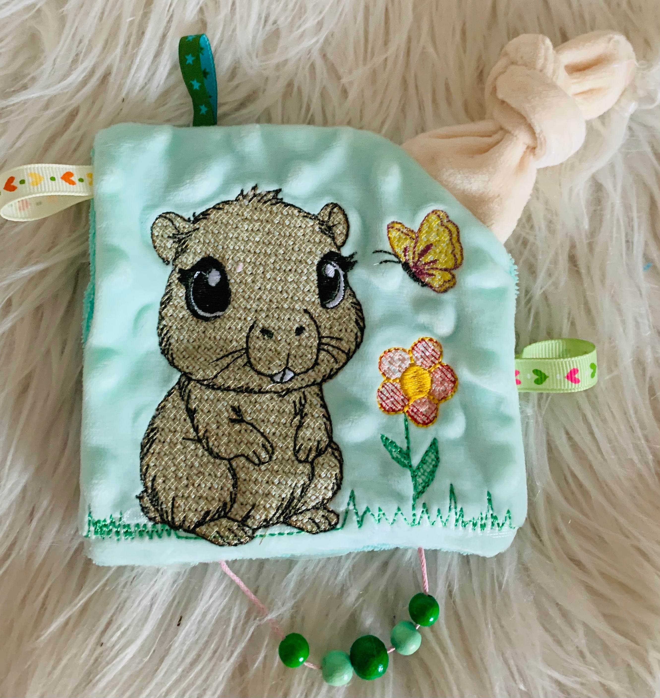 Stickdatei Capybara Schnullertuch Set 2517 - Sewando