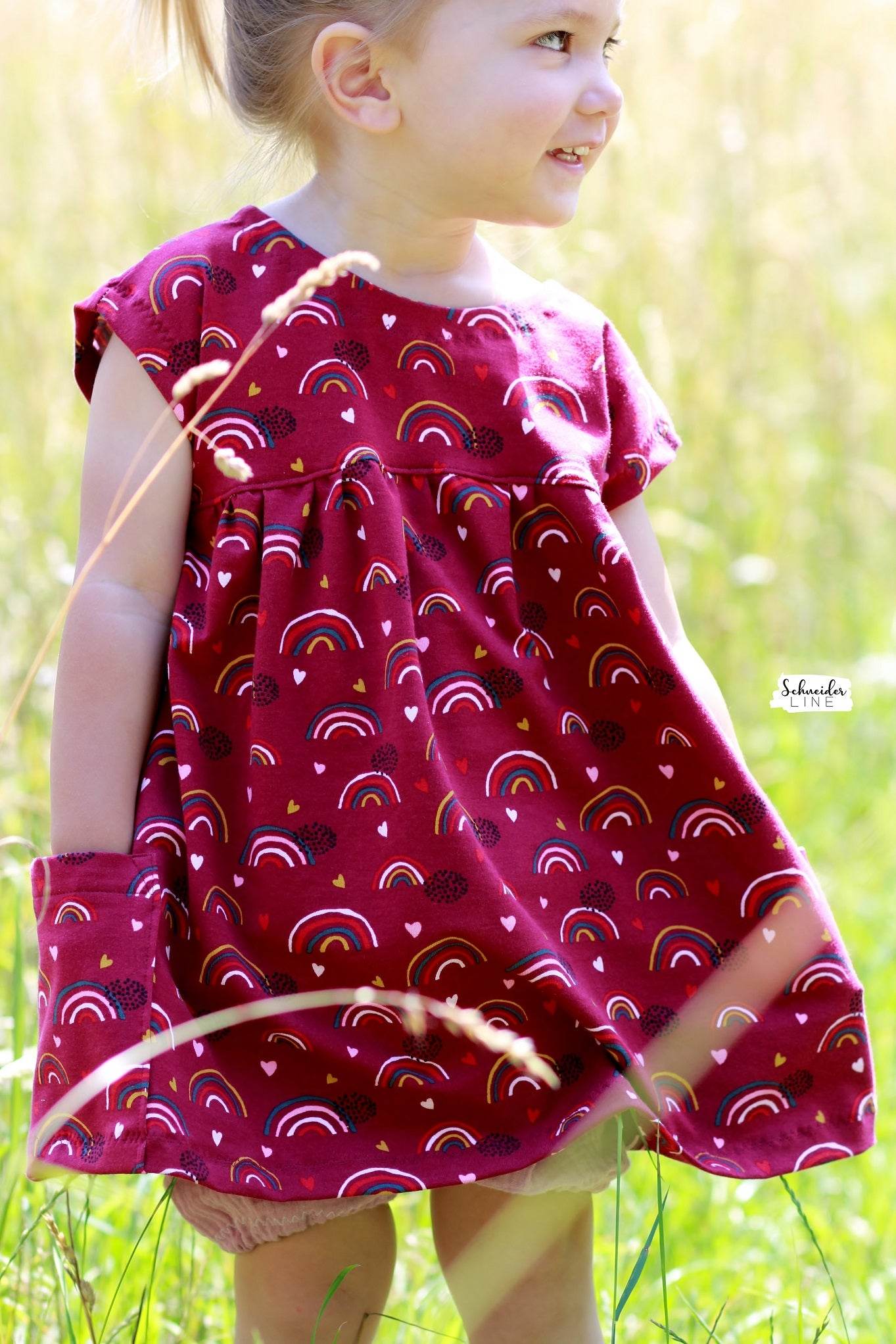 Schnittmuster Crossover Dress - Kleid BEAMER Version - Gr. 56 - 164 - Sewando