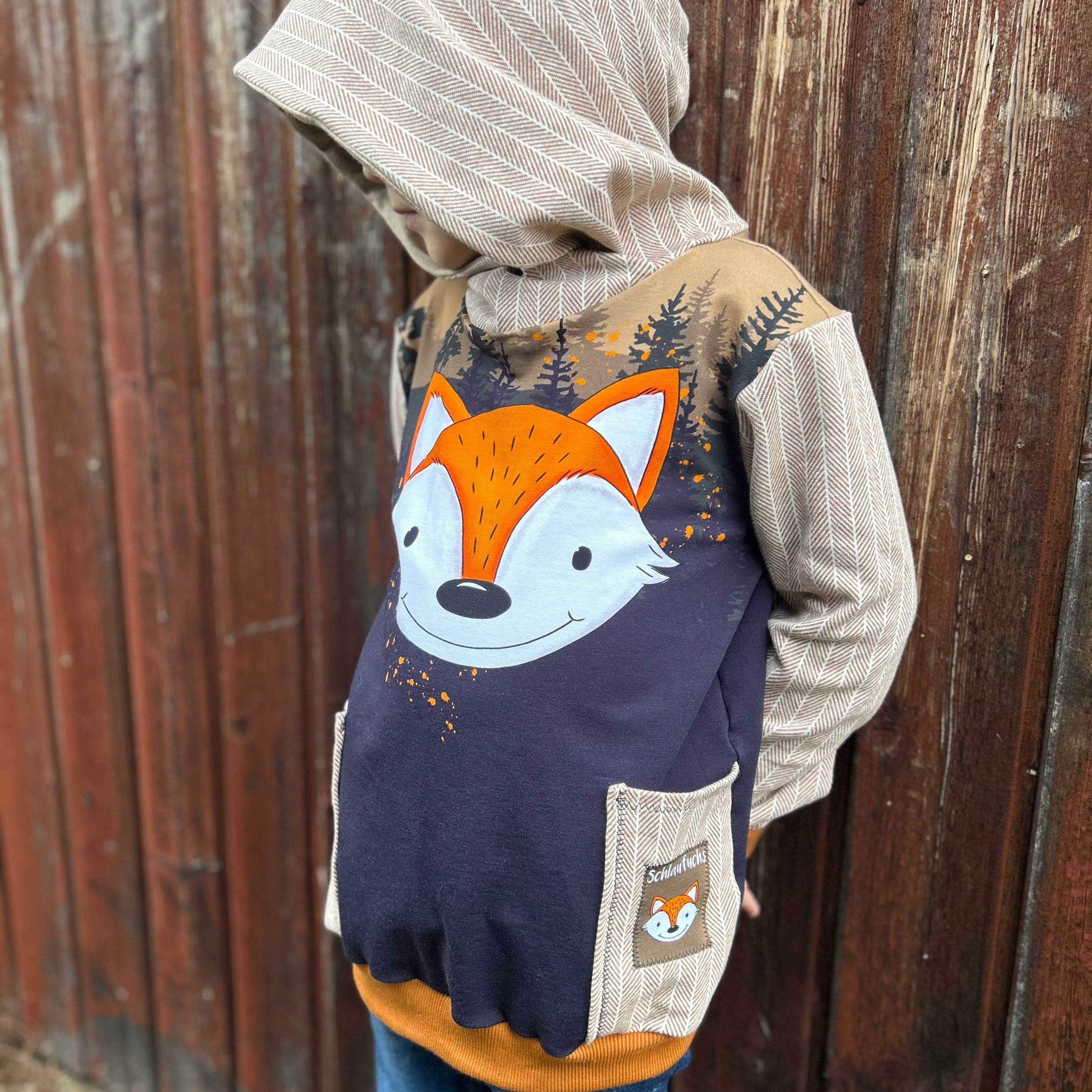 Schnittmuster Main PocketHoodie - Langarm / Kurzarm Kapuzenshirt - Gr.86-164 - Sewando