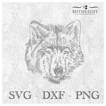 Plotterdatei - Wolf - SVG - DXF - PNG - plotten - basteln - Datei - Sewando