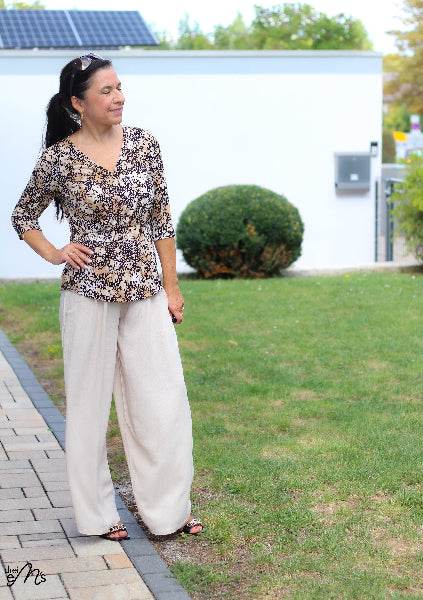 BUNDLE Schnittmuster PDF Ebook Shirt ARNARA Gr. 34-54 + Hose ERICE Gr. 32-56 - Sewando