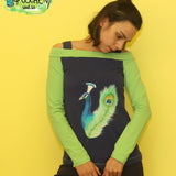 Schnittmuster Shirt "Sporty Off-Shoulder Woman" Gr. 32-54
