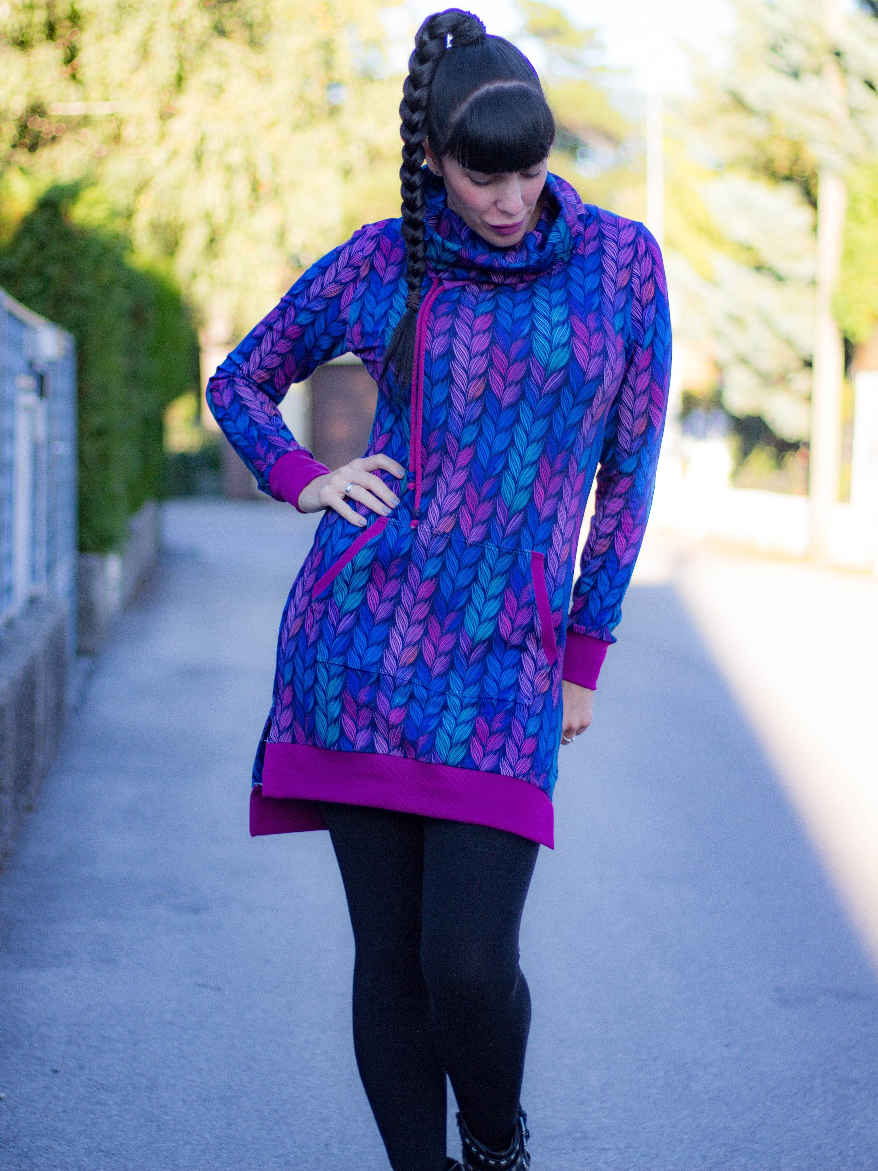 Schnittmuster Longhoodie CORTINA Gr. XS-XXXL : - Sewando