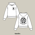 Zweiteilige Plotterdatei Weihnachten ‚Christmas Cookie Crew‘ – großer Rückenprint mit Keks-Illustrationen und kleiner Frontprint. Perfekt für Family- und Partner-Weihnachtspullis.