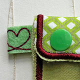 10x Stickdatei Band "Herzen" Taschenschlaufen