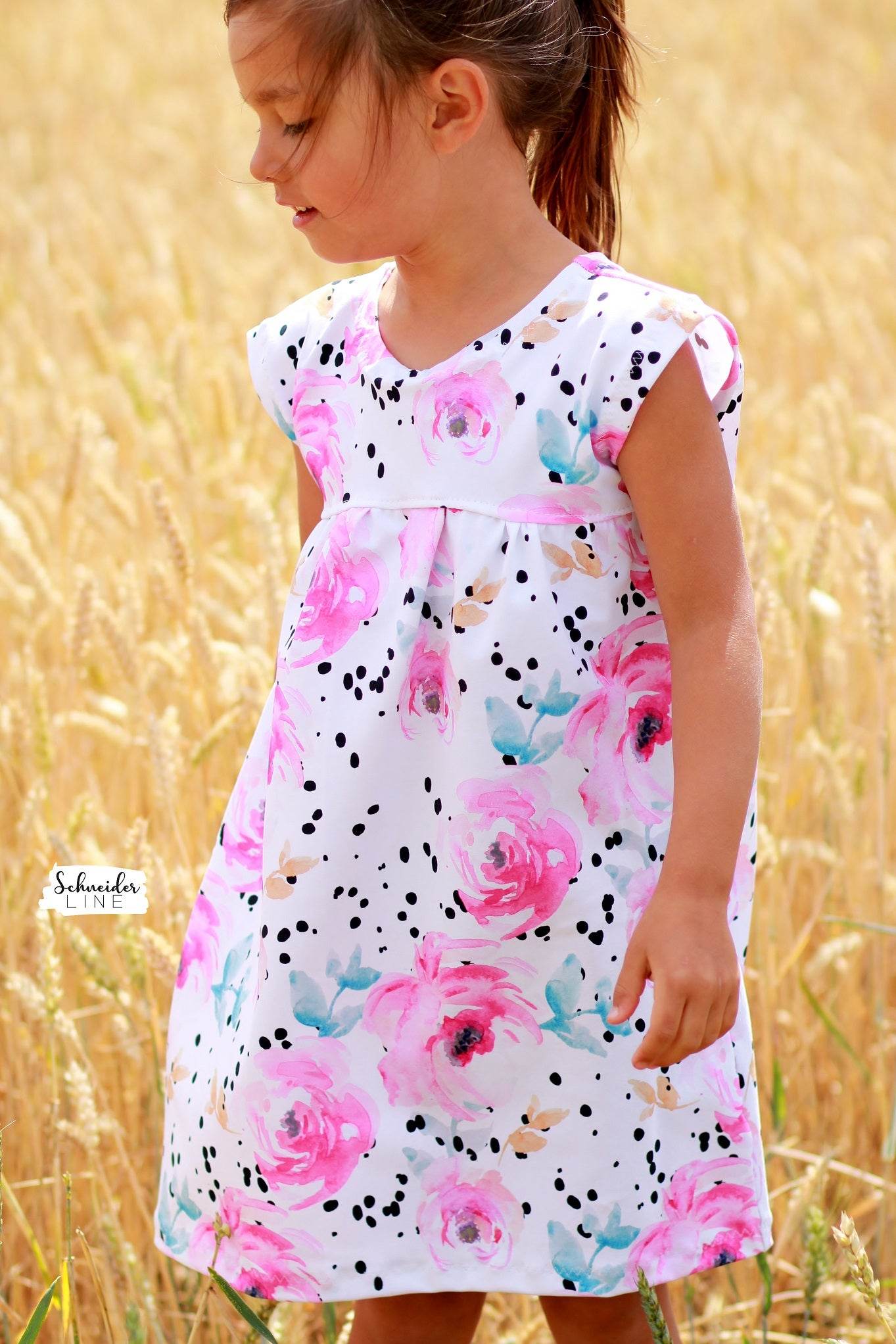 Schnittmuster Crossover Dress - Kleid BEAMER Version - Gr. 56 - 164 - Sewando