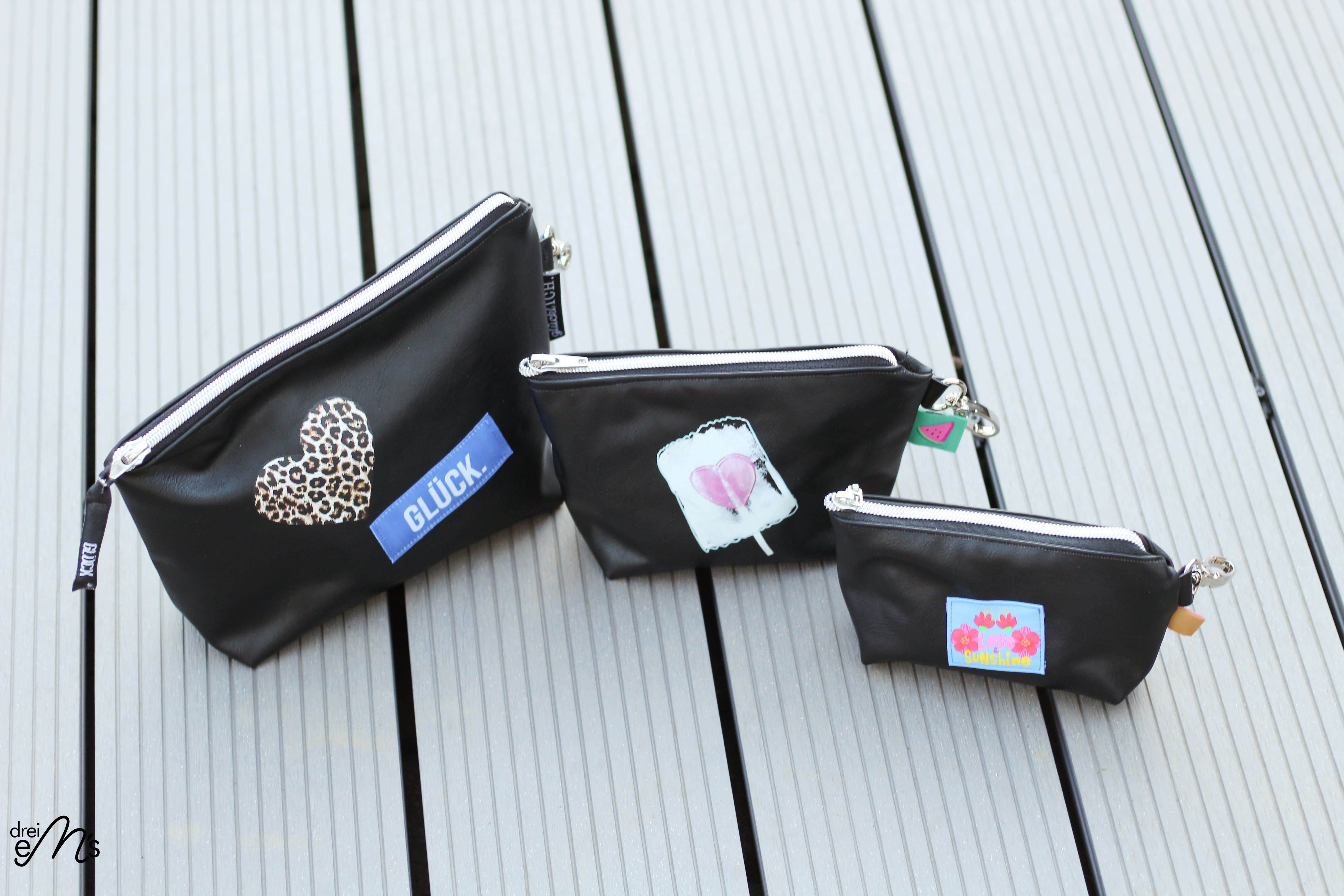 Schnittmuster Tasche Kosmetiktaschenset SUTRI 3-teilig : - Sewando