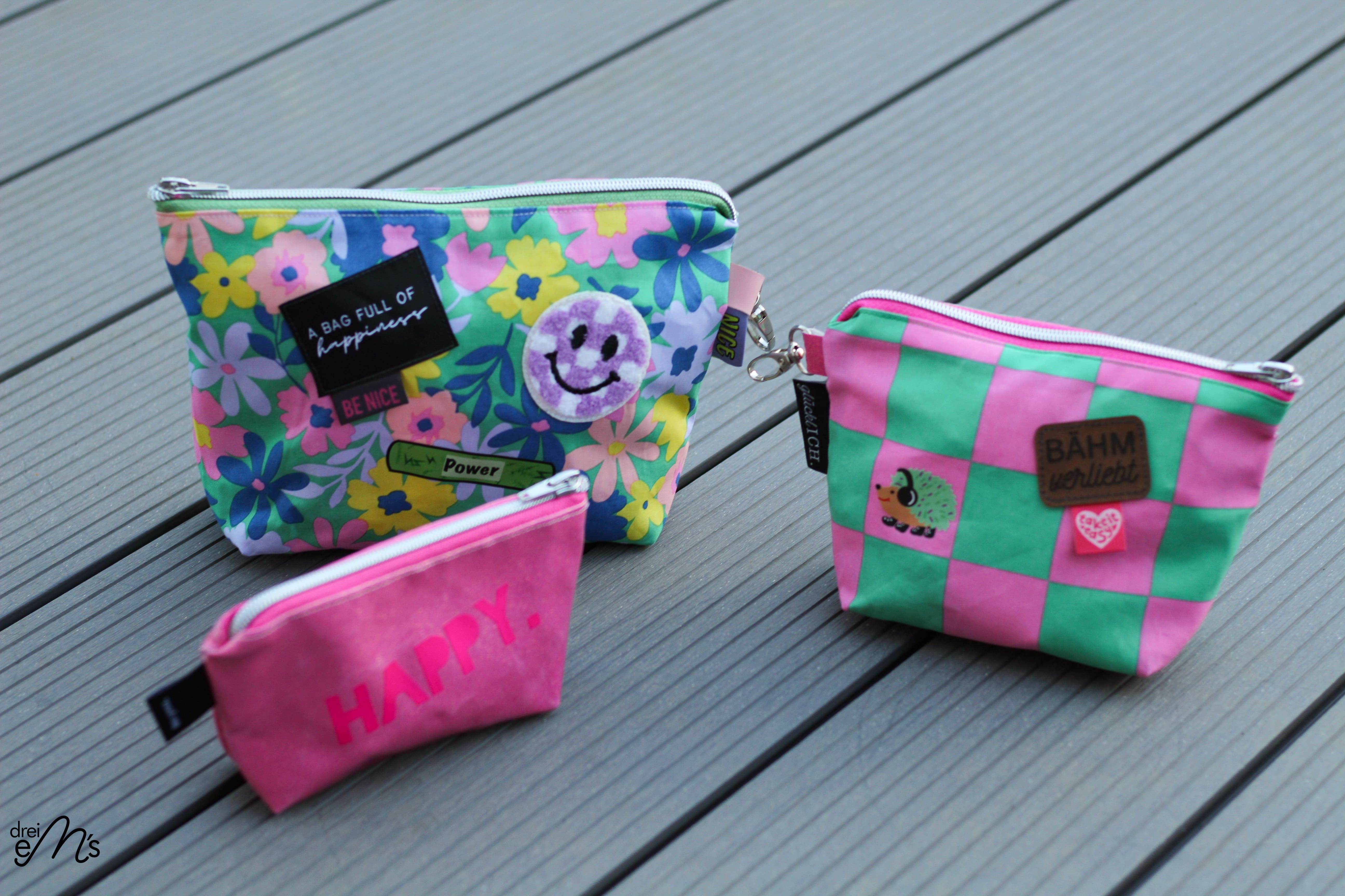 Schnittmuster Tasche Kosmetiktaschenset SUTRI 3-teilig : - Sewando