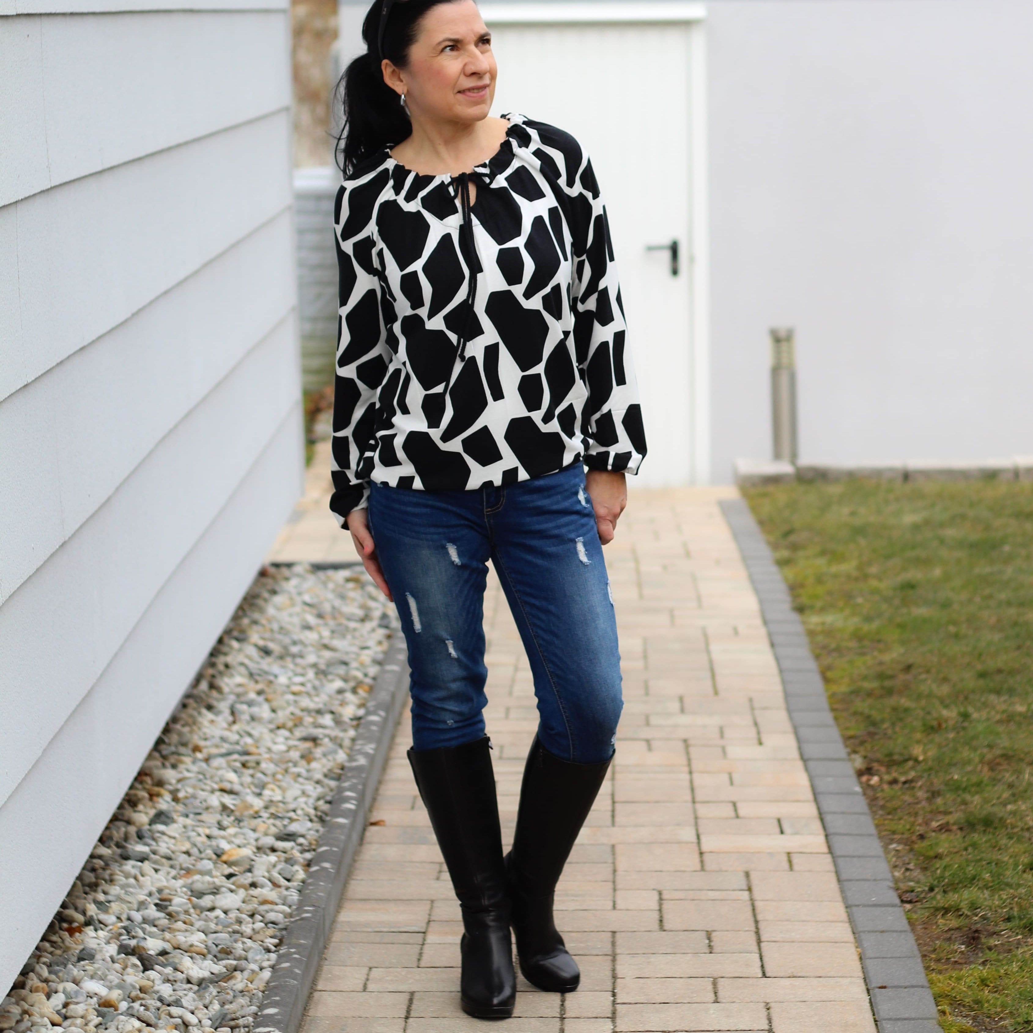 Schnittmuster Shirt Bluse SCAPOLI Gr. 34-56 : - Sewando