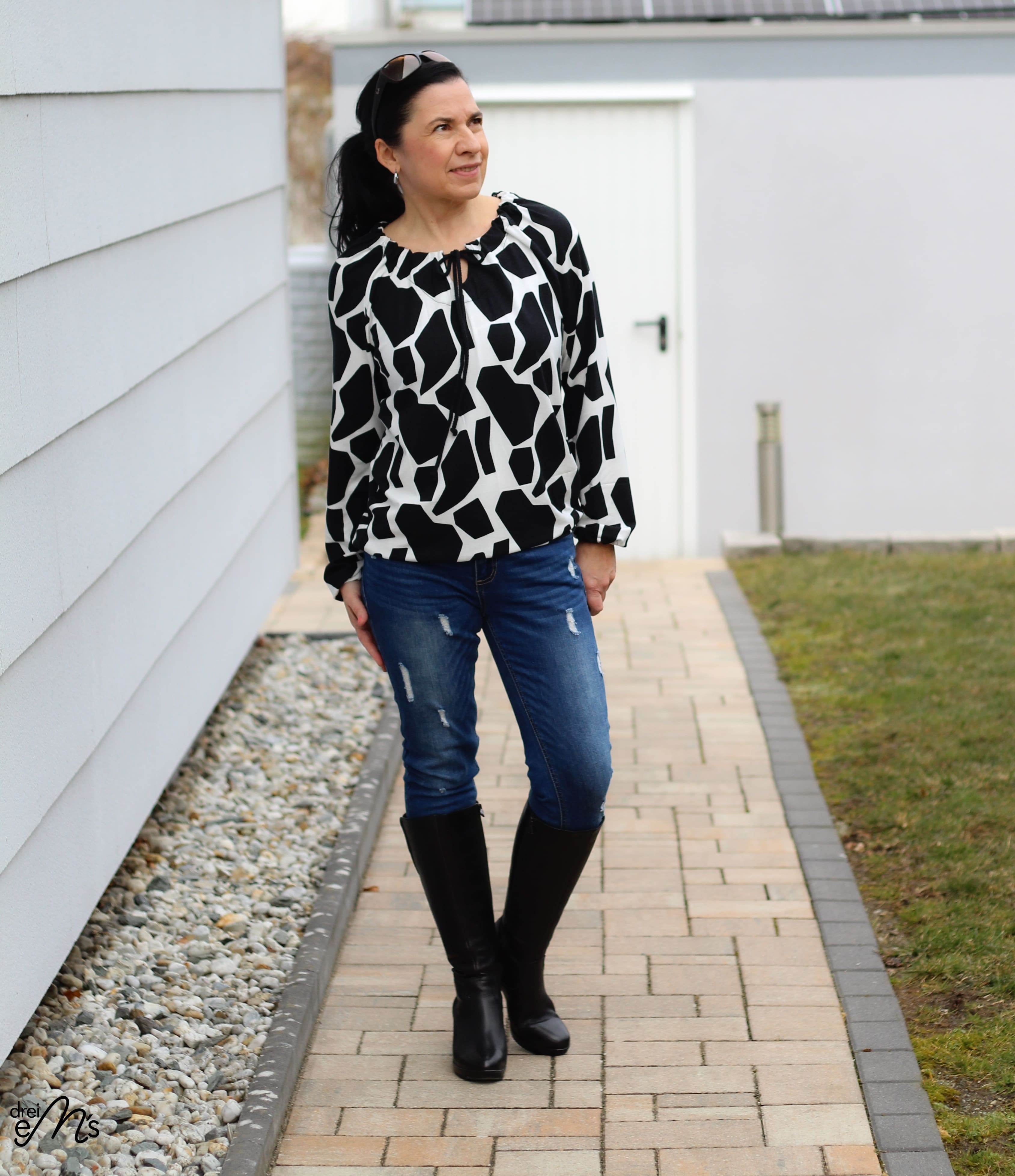 Schnittmuster Shirt Bluse SCAPOLI Gr. 34-56 : - Sewando
