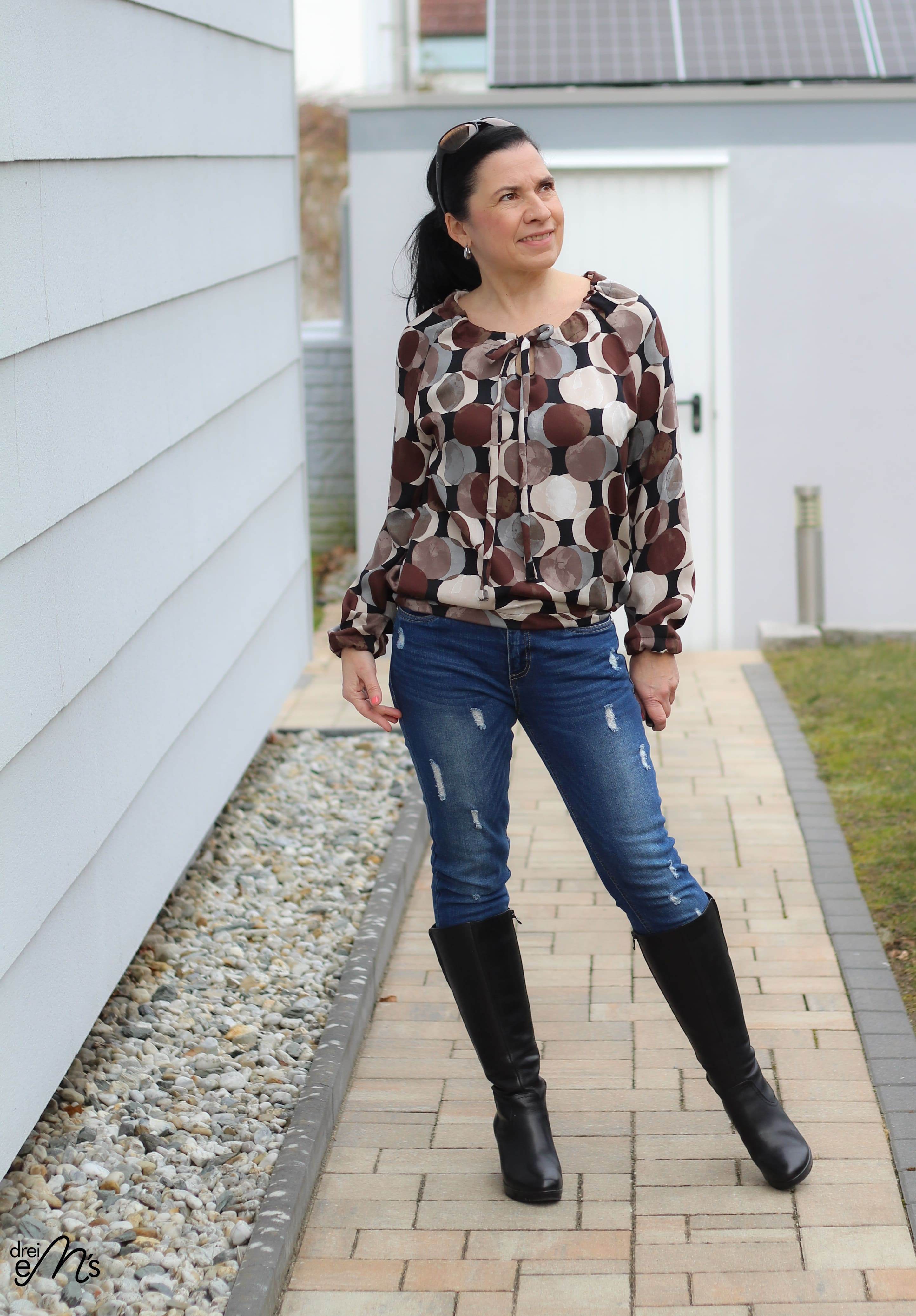 Schnittmuster Shirt Bluse SCAPOLI Gr. 34-56 : - Sewando