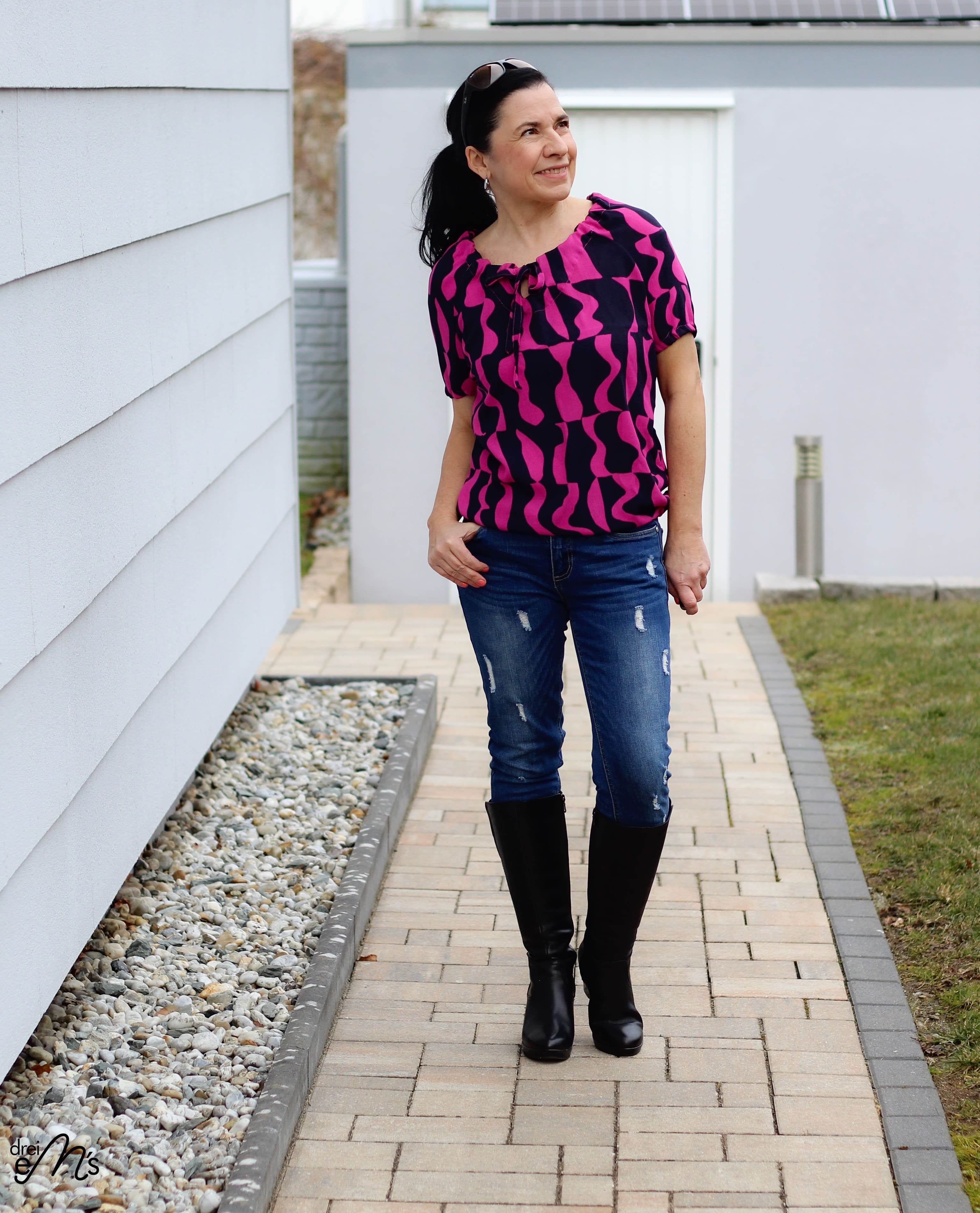 Schnittmuster Shirt Bluse SCAPOLI Gr. 34-56 : - Sewando