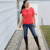 Schnittmuster Shirt Bluse SCAPOLI Gr. 34-56 : - Sewando