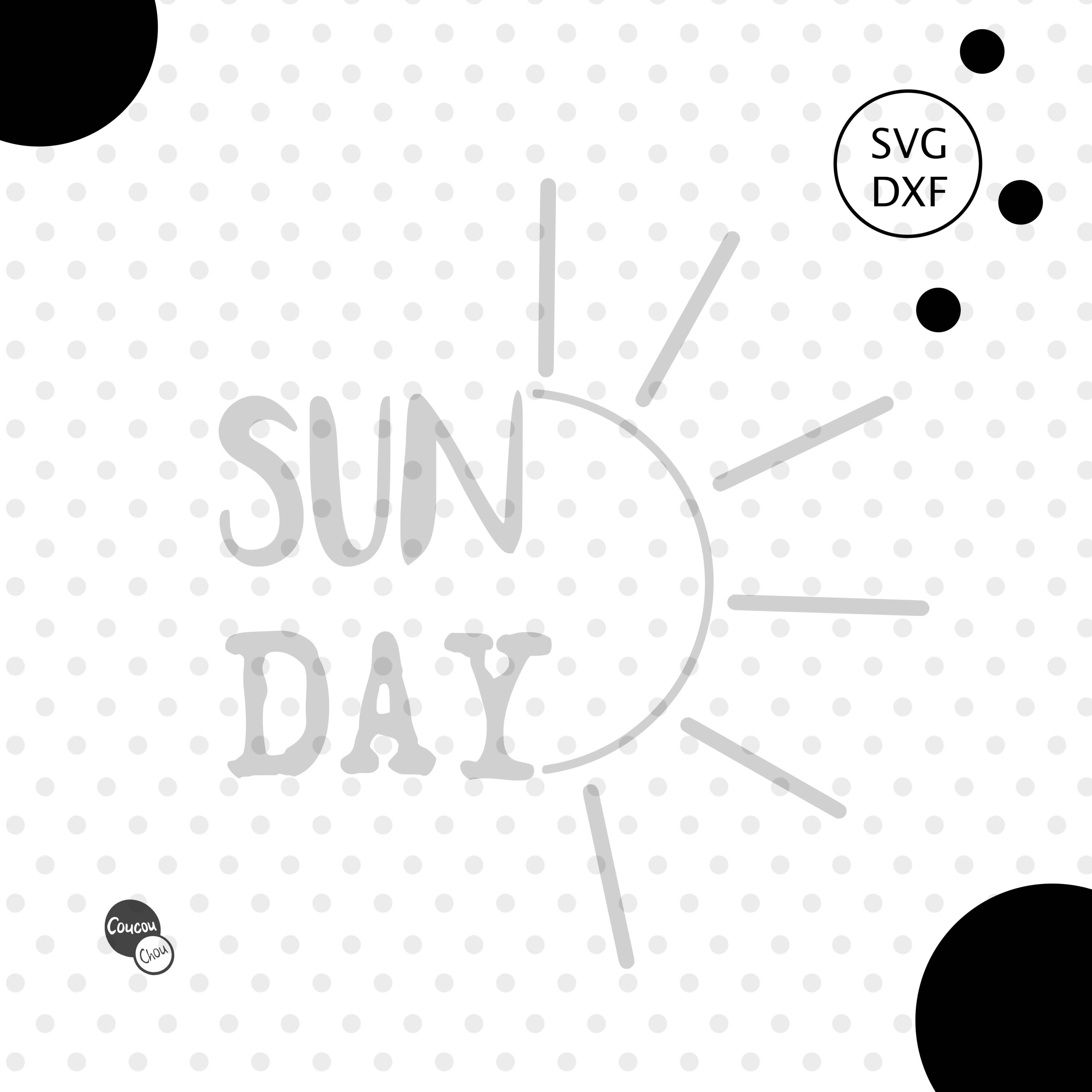 PLotterdatei Sun Day svg dxf - Sewando