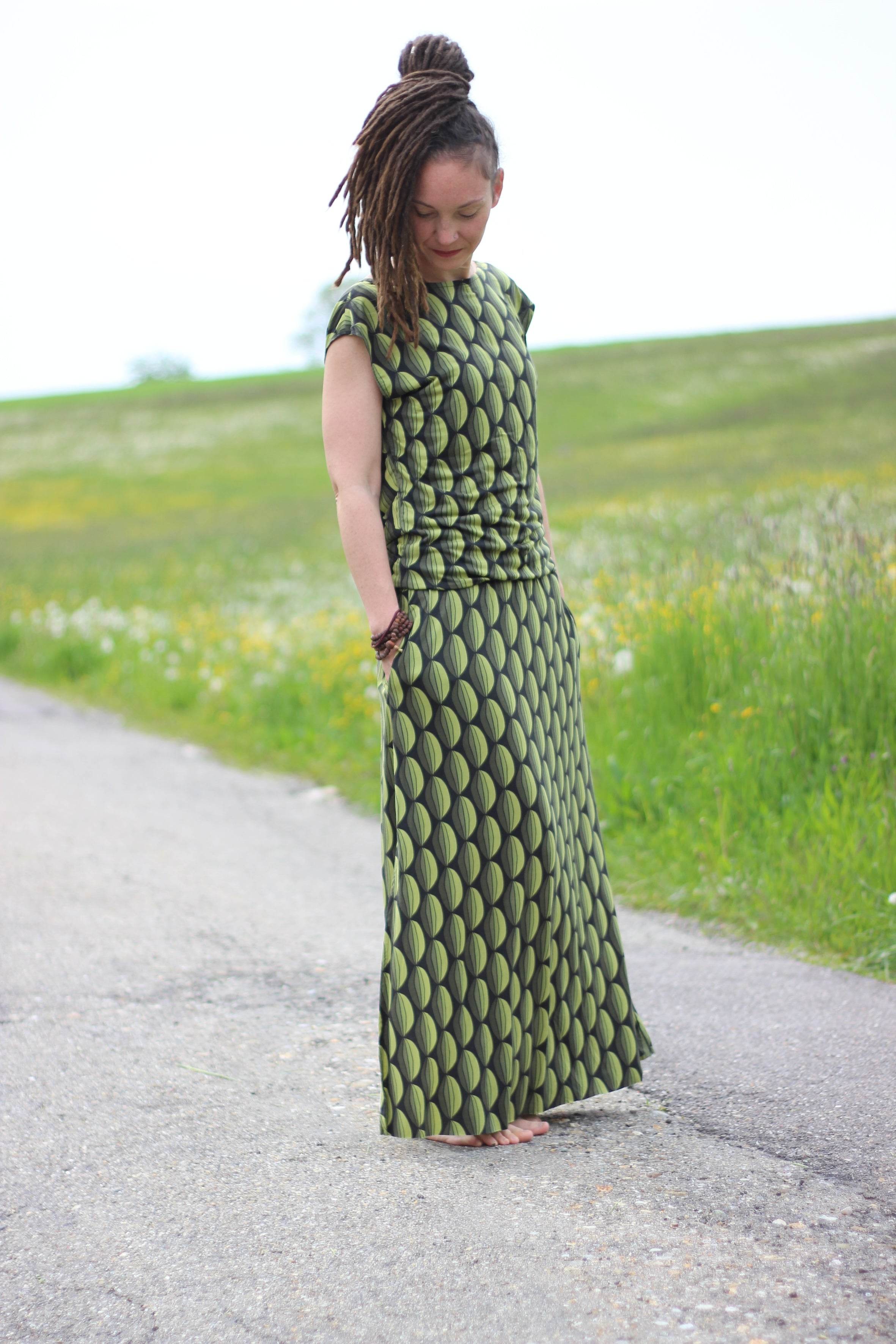 ANNA Schnittmuster und Nähanleitung für Jerseykleid Gr. 34-46 - Sewando