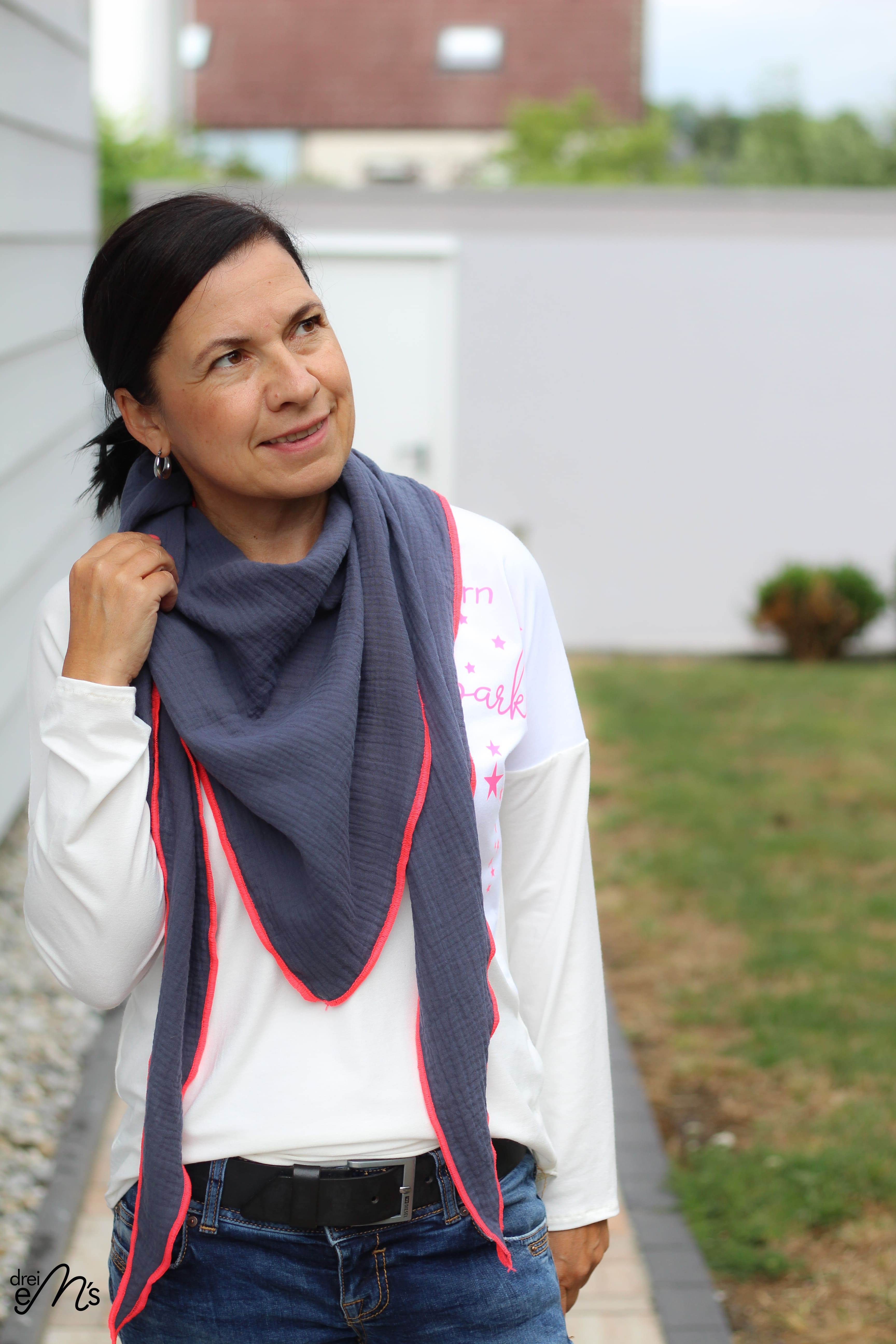 Schnittmuster Shirt PALUDO Gr. 32-56 + gratis Plotterdateen + gratis Schnittmuster Tuch : - Sewando