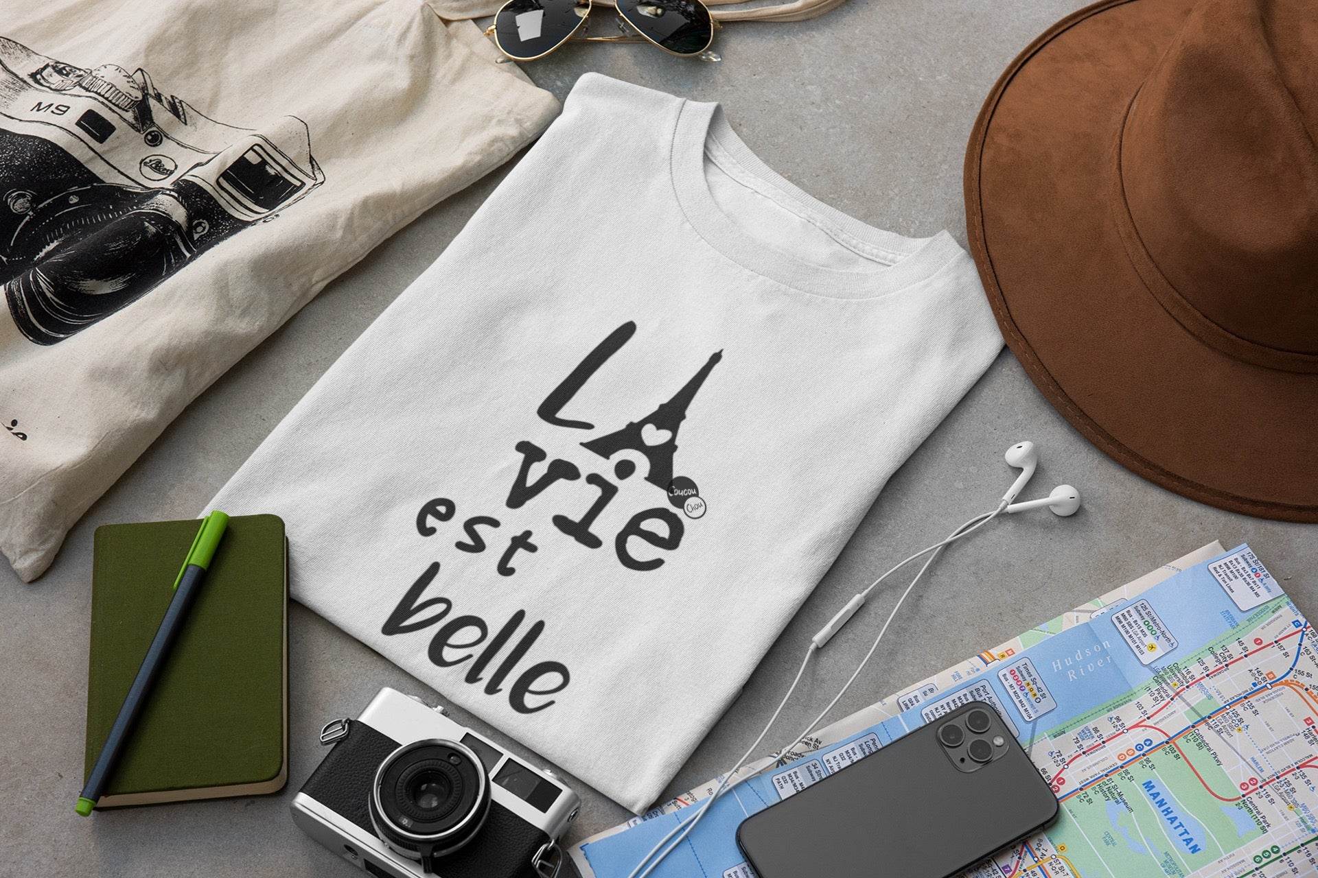 Plotterdatei LA VIE EST BELLE FRANKREICH - Sewando