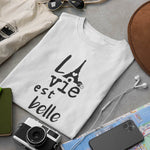 Plotterdatei LA VIE EST BELLE FRANKREICH - Sewando