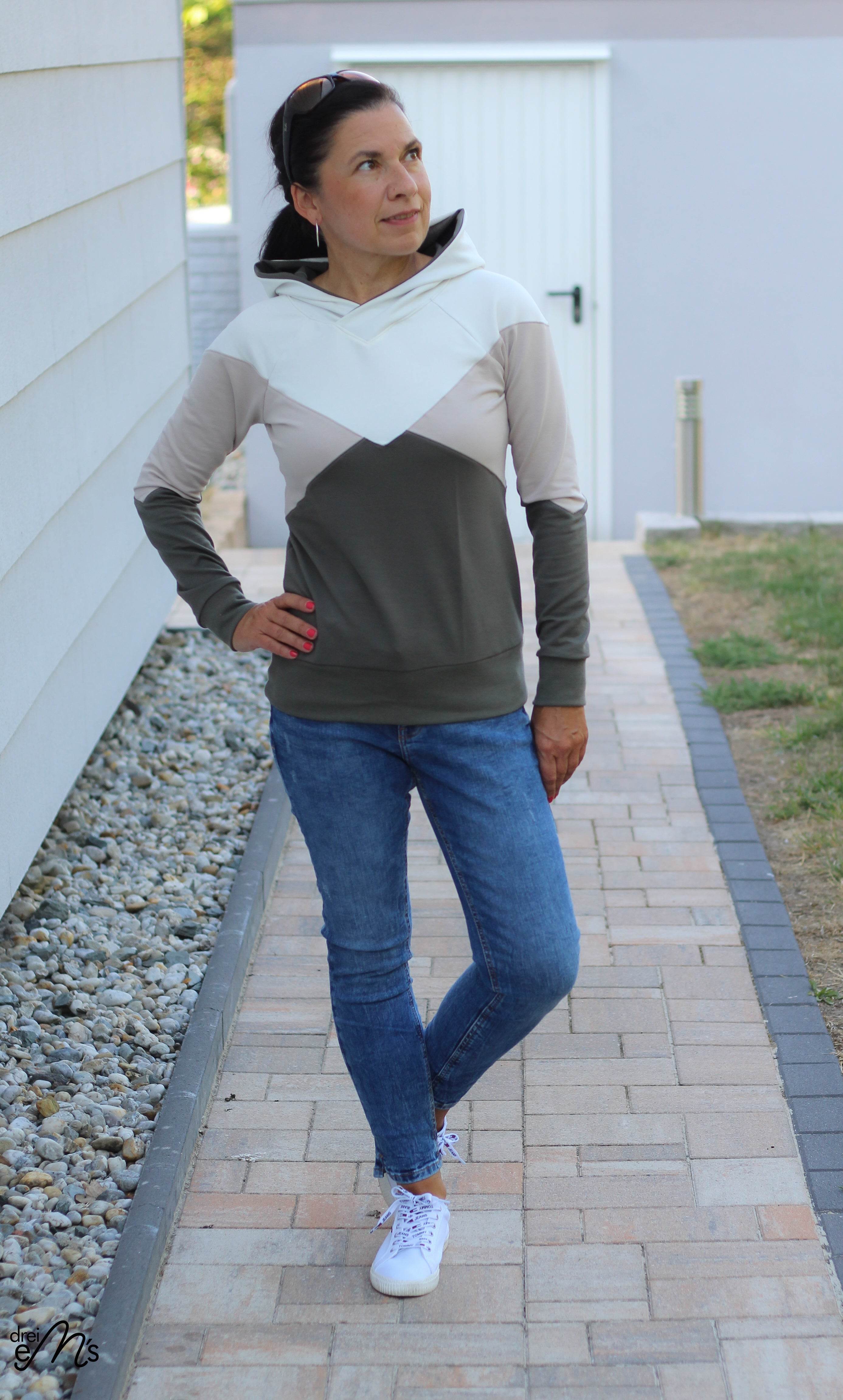 Schnittmuster Hoodie / Hoodiekleid ALIMONDA Gr. 34-54 : - Sewando