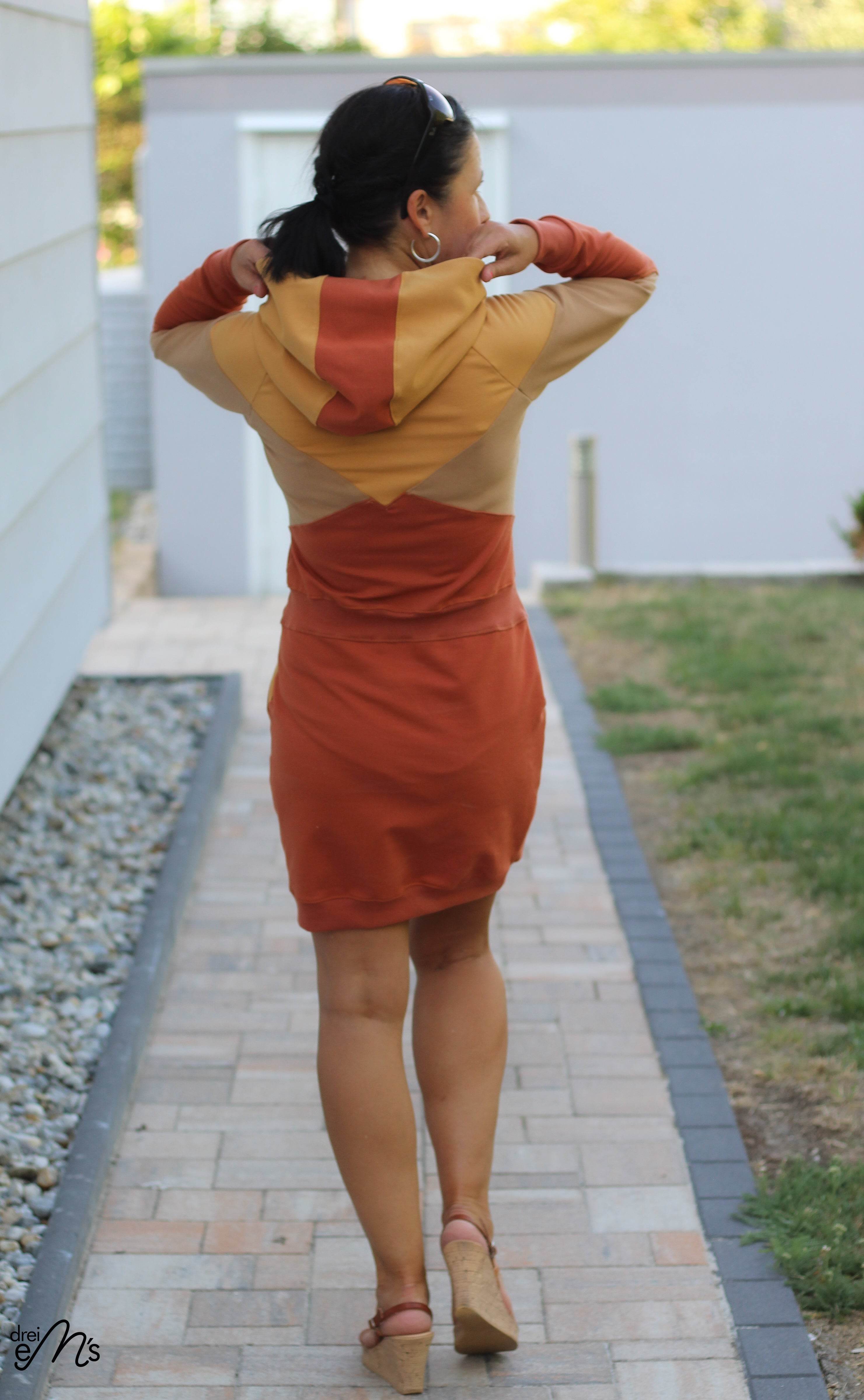 Schnittmuster Hoodie / Hoodiekleid ALIMONDA Gr. 34-54 : - Sewando