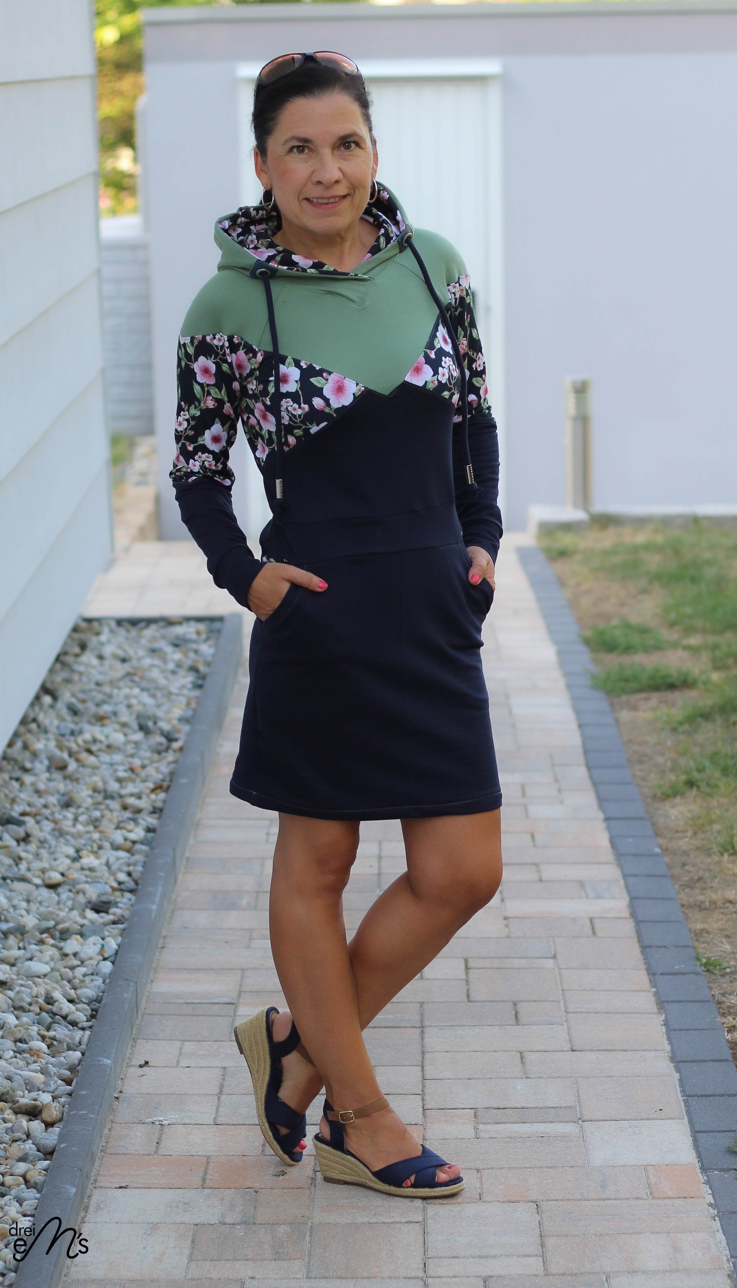 Schnittmuster Hoodie / Hoodiekleid ALIMONDA Gr. 34-54 : - Sewando