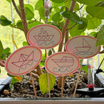 5x Stickdatei Schiffe Blumenpieker - Sewando
