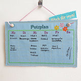 4x Stickdatei "Planer" ITH mit Liniatur zum Beschriften
